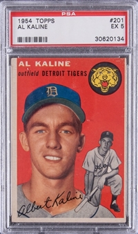 1954 Topps #201 Al Kaline Rookie Card – PSA EX 5